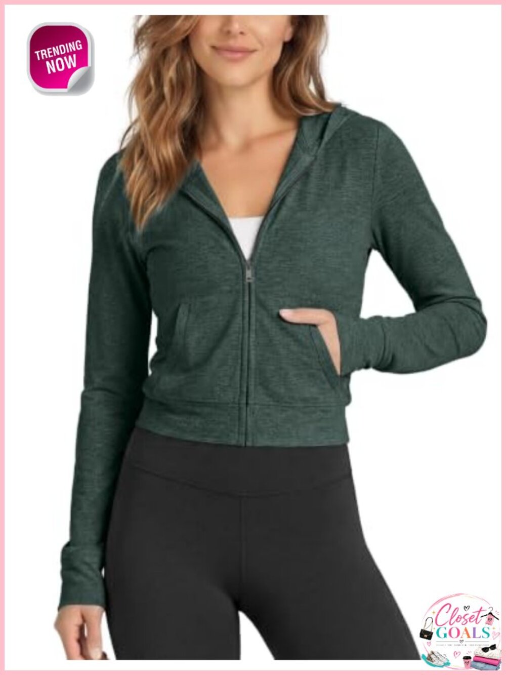 Mini Full-Zip Hoodie Ultra Soft UPF 50+ Hooded Jacket with Pockets